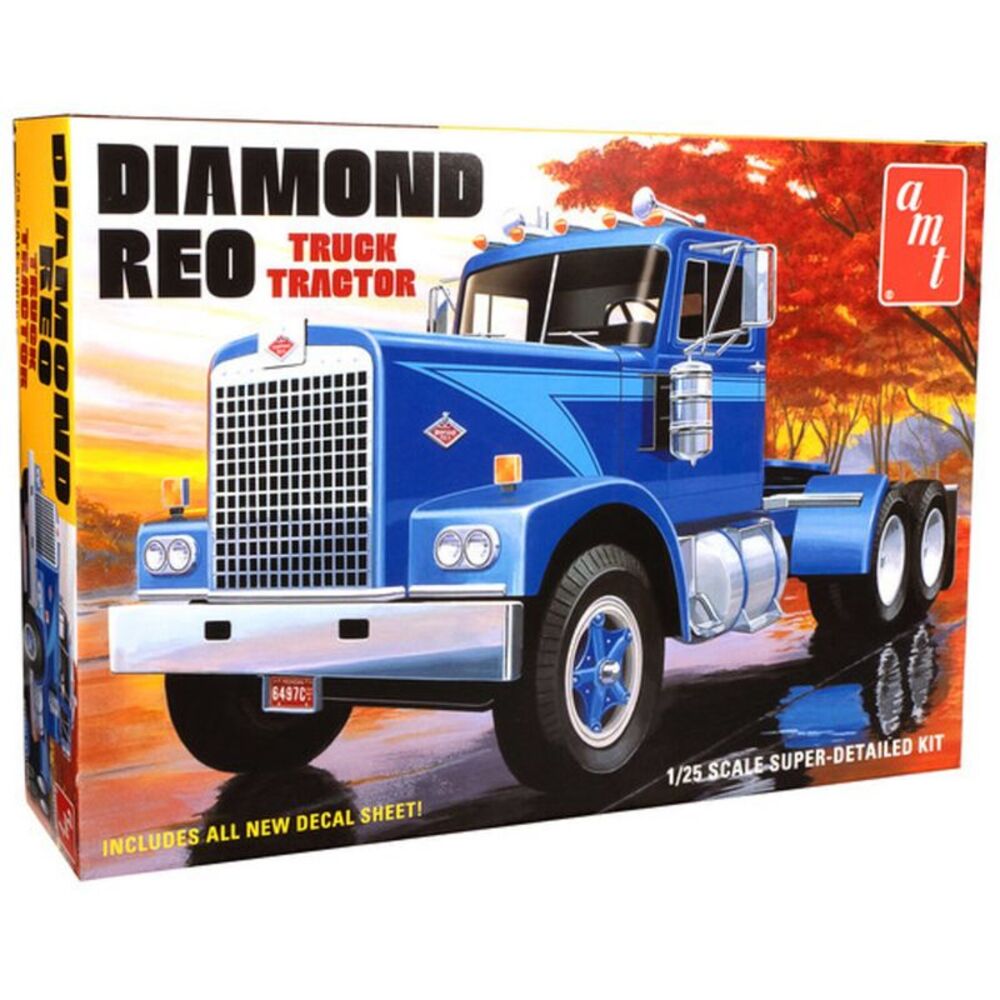 AMT Diamond Reo Truck Tractor 1/25 Scale Model Kit  COLLECTIBLES